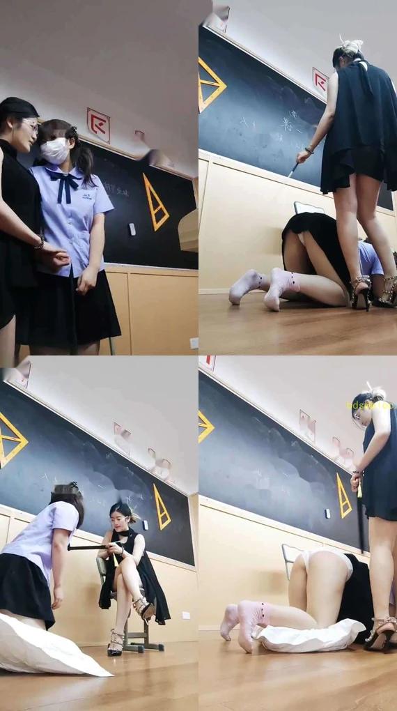 【聪慧cc】母畜-剧情-教室和女同学玩sm