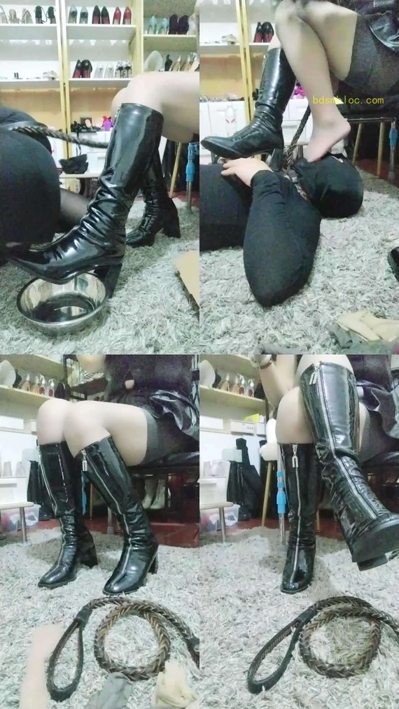 【霸道总裁女王乐爷】圈养奴第四天啤酒圣水
