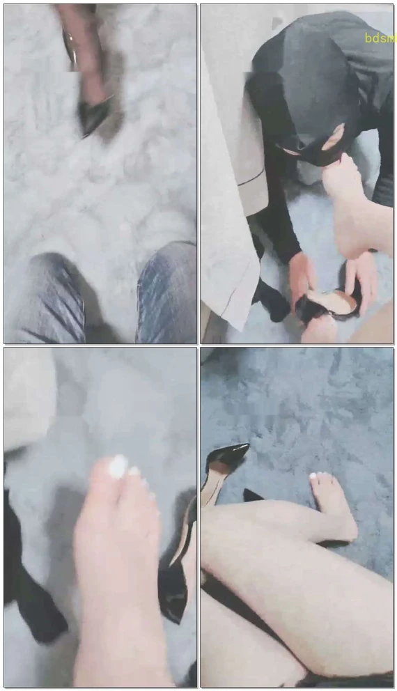 【灵竹】调教恋足狗，贱狗舔的如痴如醉