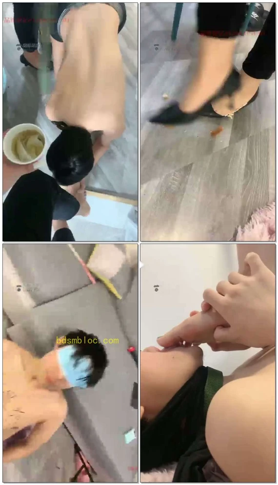 【琳琳S】02年小贱狗，吃面包鞋垫