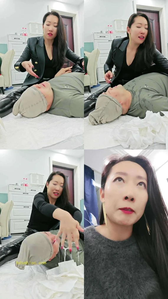 【冷S】挑战超强手深喉/灌酸奶/吃浓痰鼻涕