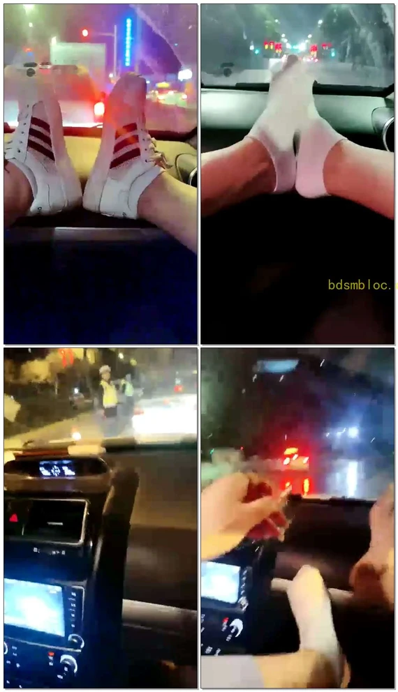 【冷御大大】滴滴车上调戏司机，让他舔脚