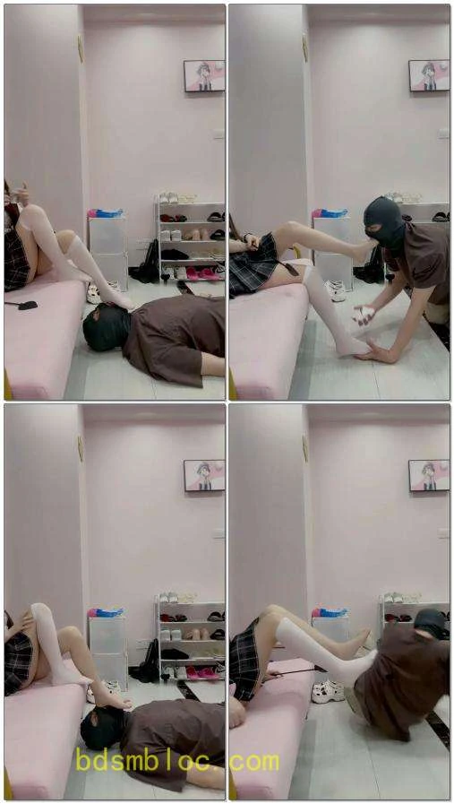 【奈奈】JK调教舔脚口水专场