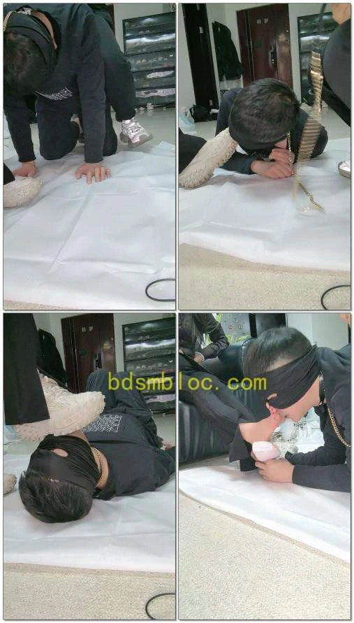 【京味芭比s】双女主裸足与运动鞋重度耳光舔鞋吃口水，喝洗脚水