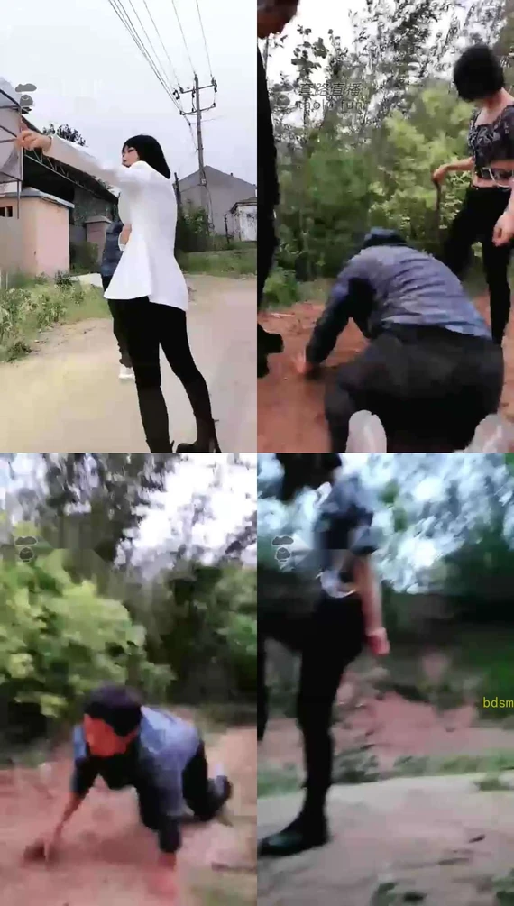 【黛颜S】户外狠踢碰瓷男路人围观