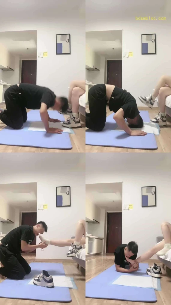 【不期而遇】磕头跪拜/挑战sp/闻棉袜舔鞋底