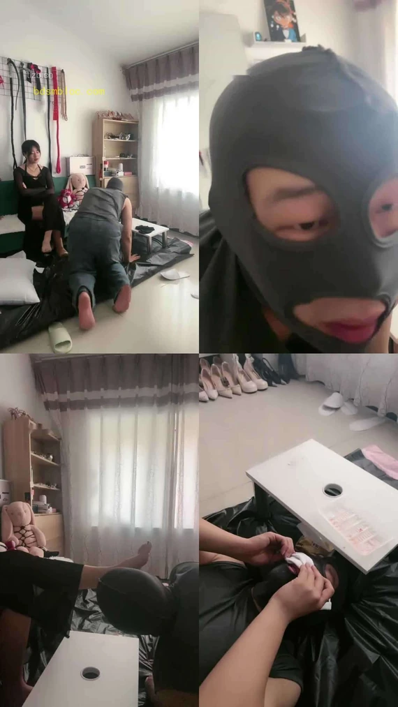 【暴荔姐姐】闻棉袜/踩踏喂食/叼鞋/恋足舔