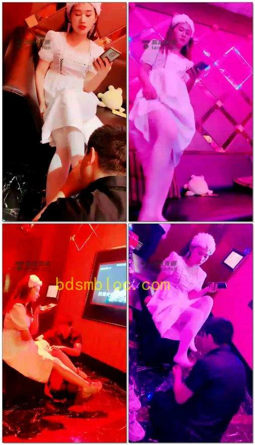 【涵涵S】一身白小仙女KTV调她的狗狗