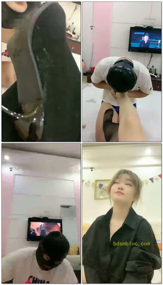 【肆琪S】小狗狗舔脚伺候黑丝