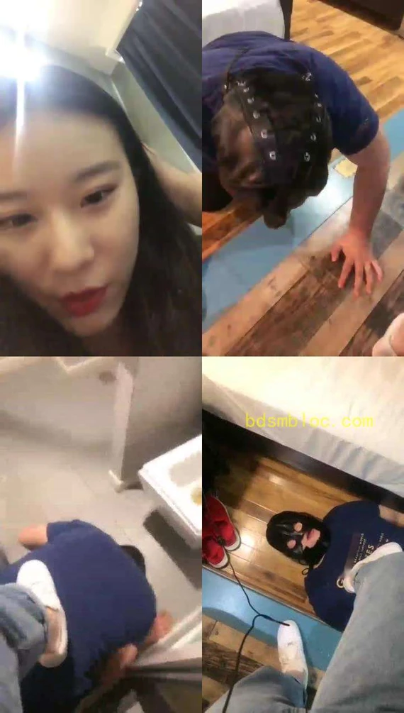 【七双】 继续调教千里迢迢来的贱货 小白鞋调教 清理鞋底 鞭打全体重踩踏