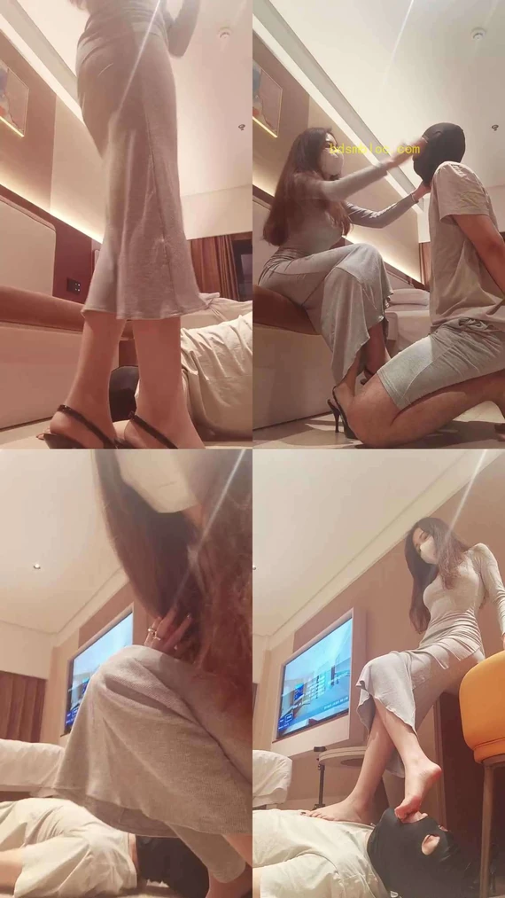 【御妍】高跟凉鞋踩踏/掐乳踢裆