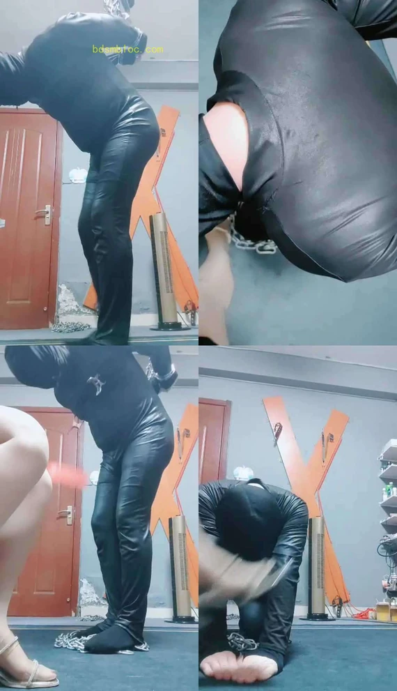 【东营天香百合】铁链吊绑鞭打/夹手指刑/夹子虐乳