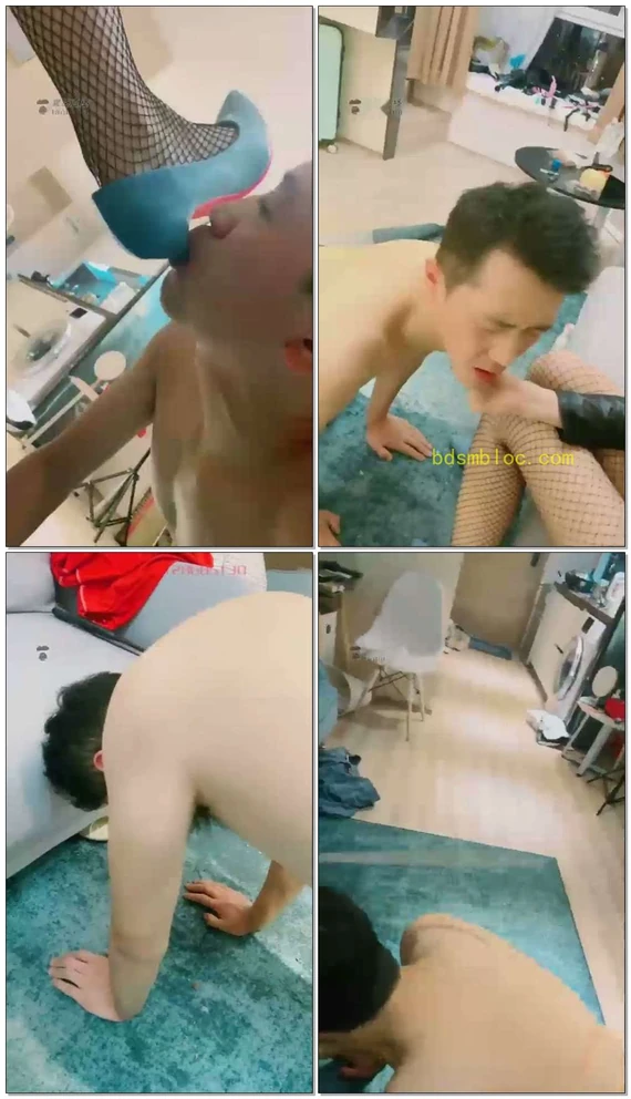 【冷菱S】重度虐奴，鞭打恋足虐乳