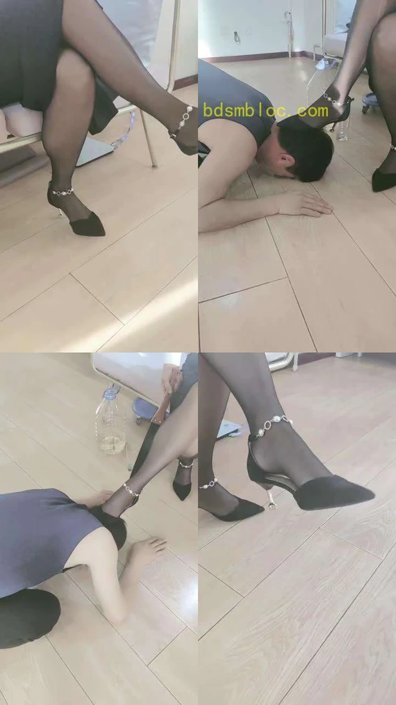 【蒂娜女神S】高跟丝袜圣水赏赐贱狗