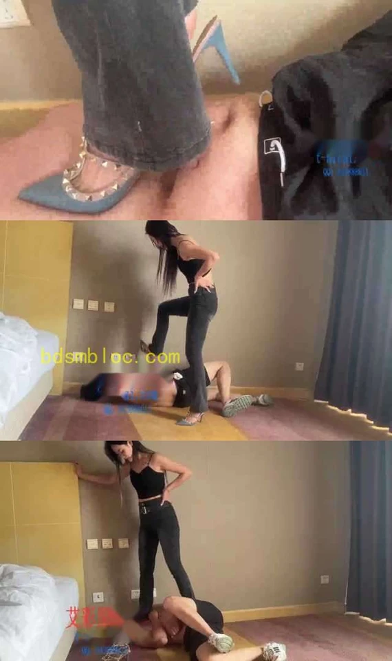 【二宝】超细高跟鞋 踩踏刑罚