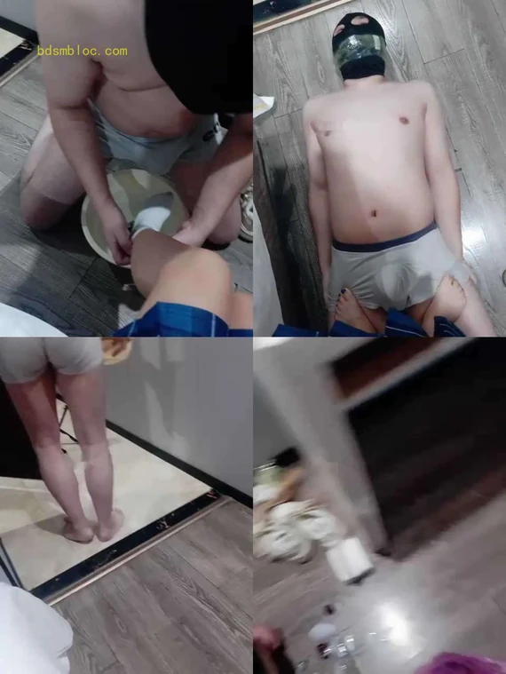 【苏苏不苏】胶带封嘴/伺候主人沐足/加官窒息