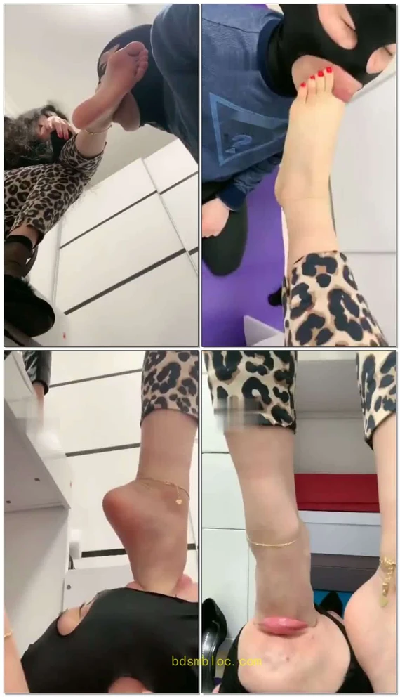 【歌迪丝】短丝裸足超强深喉舔脚