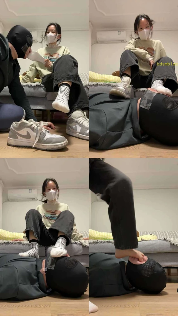 【可可公主】汗脚霸凌脚奴封嘴强迫除臭