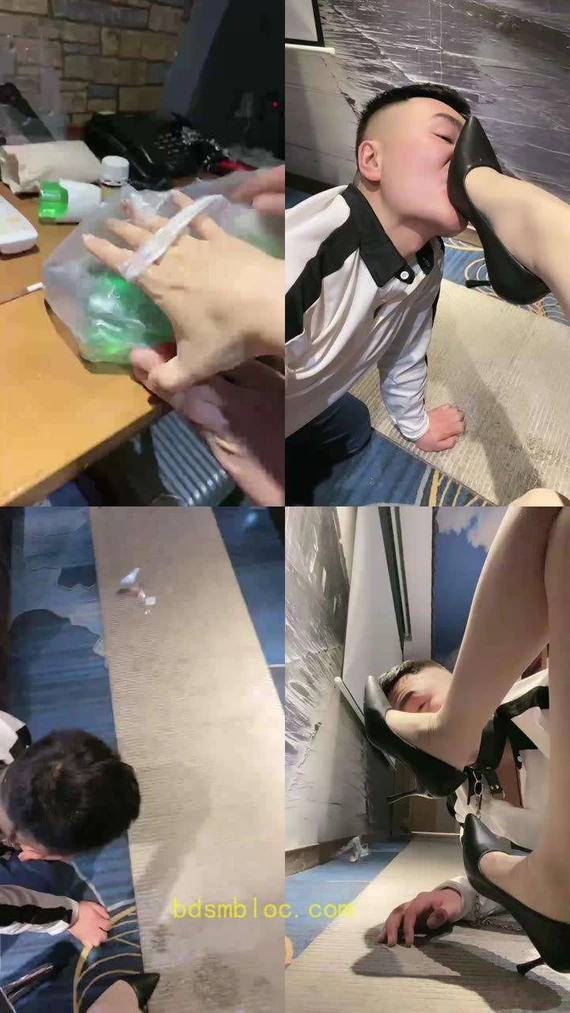 【魅儿】嘴吐喂食-高跟肉丝踩虐