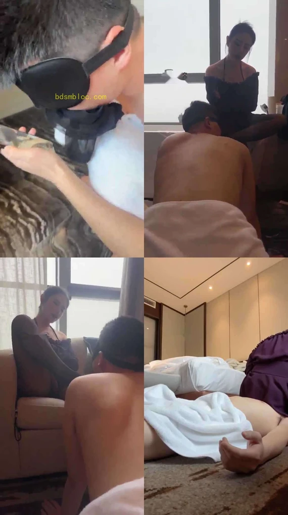 【不知名美女】推销丝袜不成 把老板调教成狗