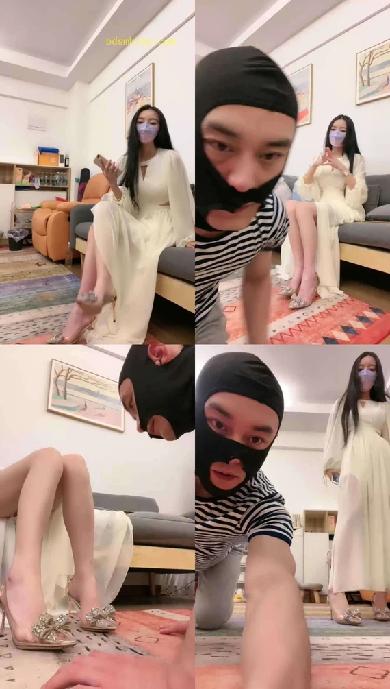 【奈奈生】连衣裙御姐-人肉坐垫/掐辱/打手心/高跟踩踏转胯