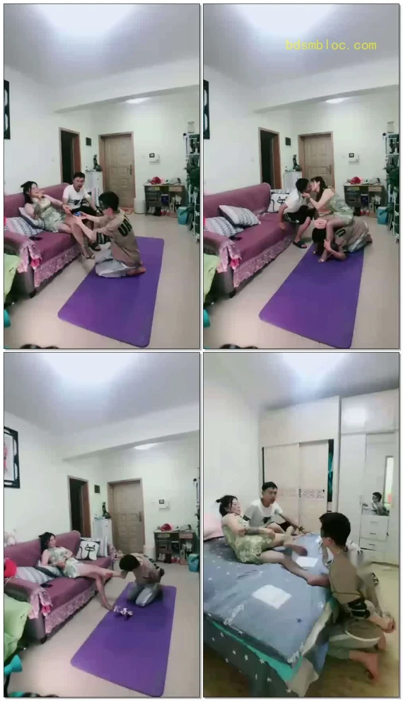 【瑾儿S】老婆当着绿帽老公的面和老王
