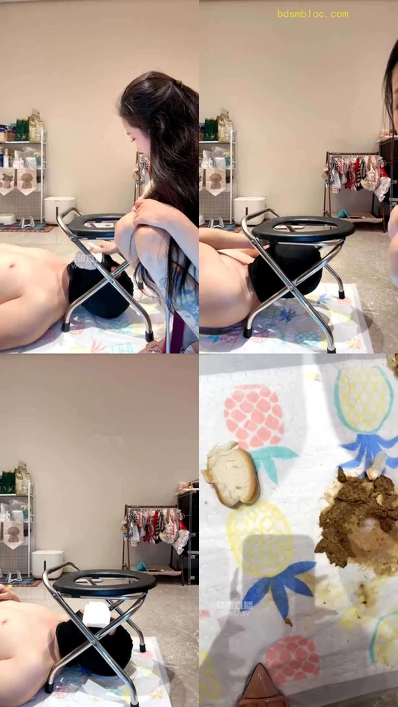 【水晶熊】调教马桶 黄金完食