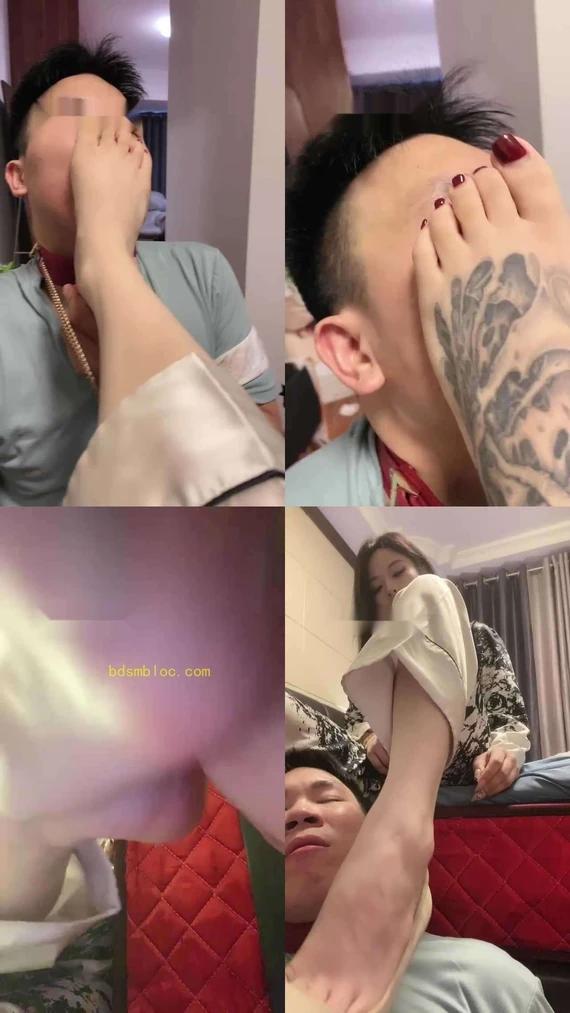 【不知名美女】闻舔臭脚/虐乳/迷恋原味黑丝