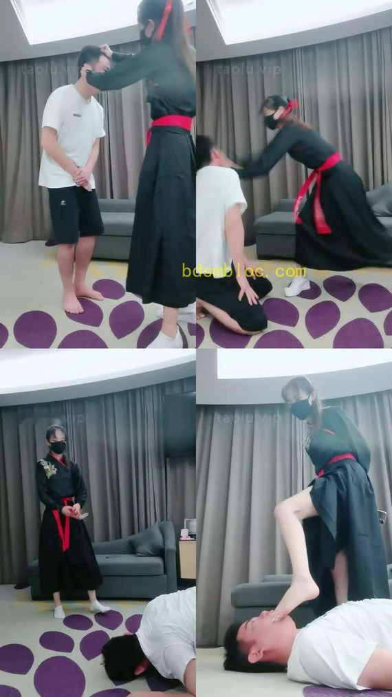 【美娜格格】汉服诱惑-揪耳朵/手脚耳光/深喉/踢踹/踩踏骑马