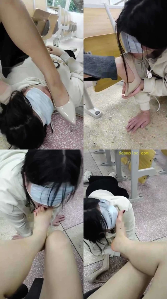 【爱可】教室调教新女奴
