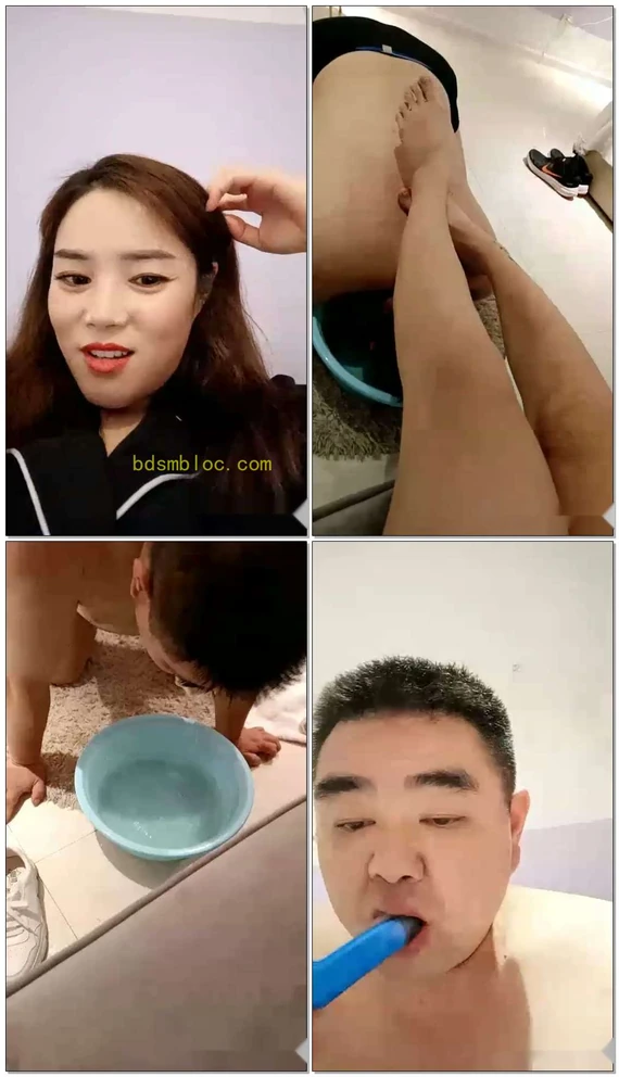 【筱雅S】舔裸足。洗脚水窒息，踩踏
