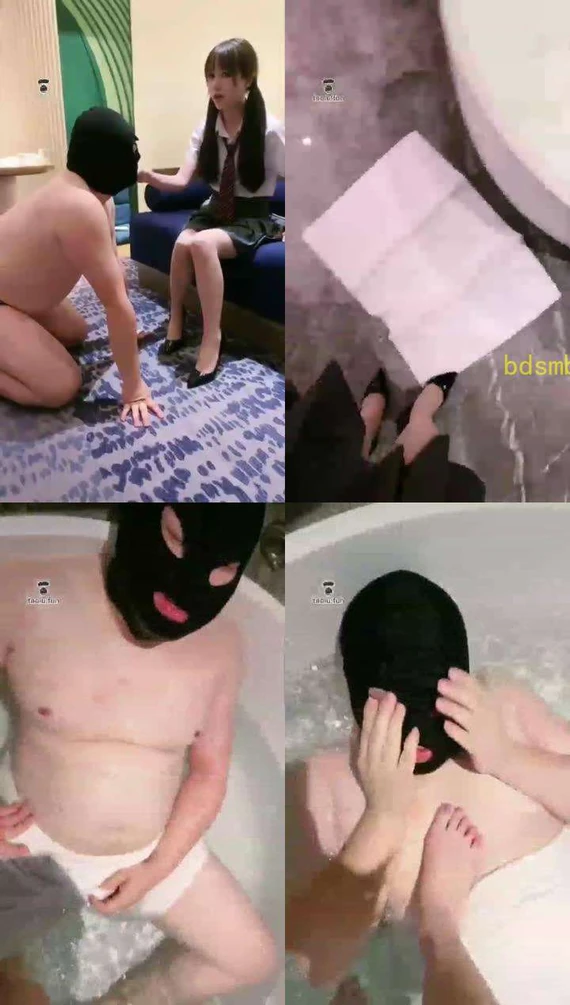 【樱桃大大】浴缸圣水调教