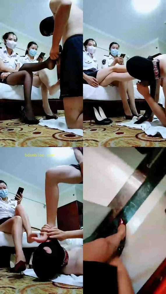 【芒果S】双主调教，舔脚，深喉，圣水