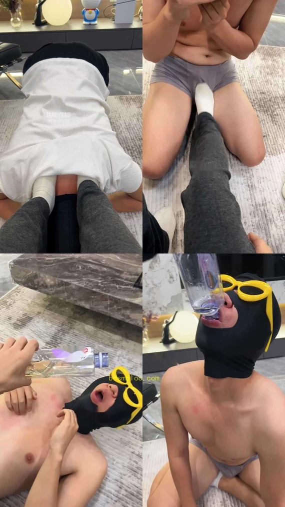 【零心s成都】狗儿子看见主人的白袜就忍不诱！