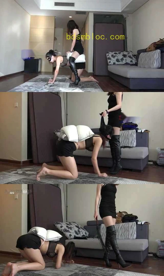 【小妮女主】性感主人骑虐小母马