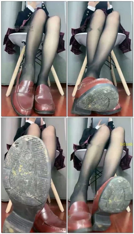 【绘子】制服脏鞋底黑丝