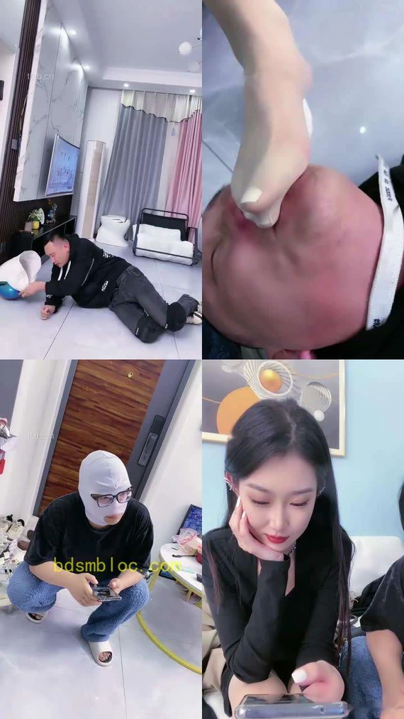 【麋鹿银儿】超暴力踢踹/闻臭白袜/人形马桶