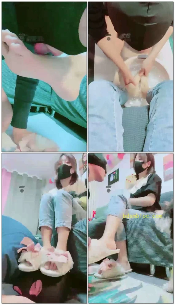 【美离子】棉拖棉袜玉足侍奉羞辱