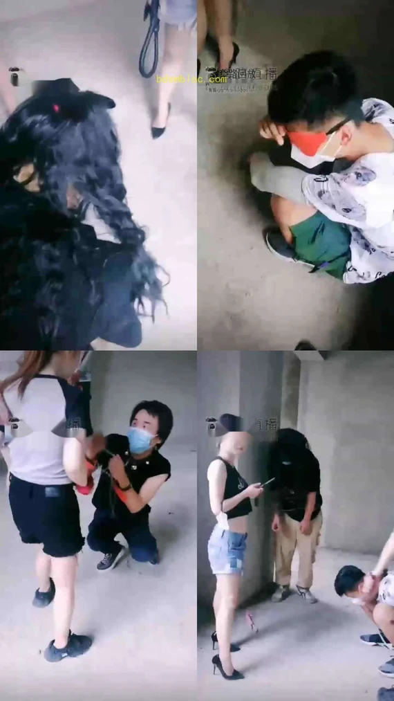 【千韵S&amp;沐晴S&amp;女帝奶酪】三女主户外烂尾楼调教素人