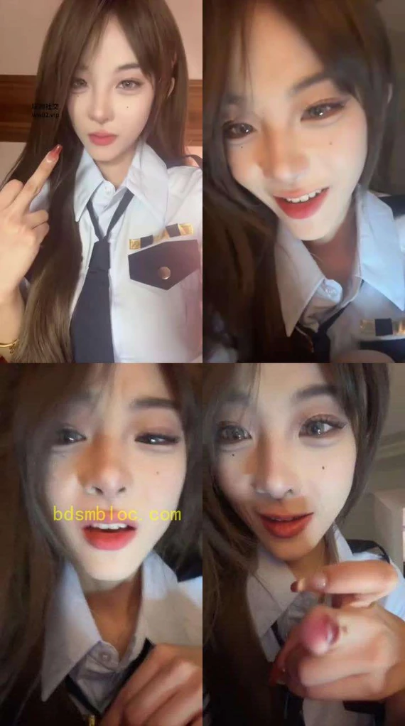 【不知名美女】制服嫌弃脸盯射榨干