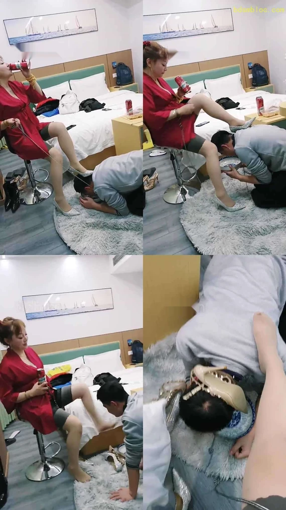 【乐爷】高跟肉丝踩狗/强迫喂食/人肉脚垫/脚插嘴