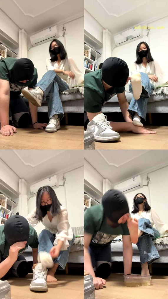 【可可公主】辨味游戏圣水泡饭脚喂食