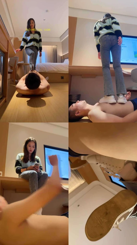 【诗酒】小白鞋白袜全体重踩踏/原味气味辱狂舔【上】