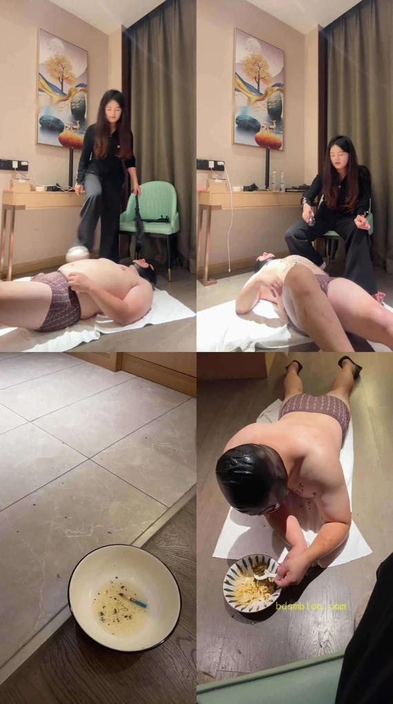 【子熙大人】毛拖鞋白袜踩虐/滴蜡/坐脸窒息掐乳