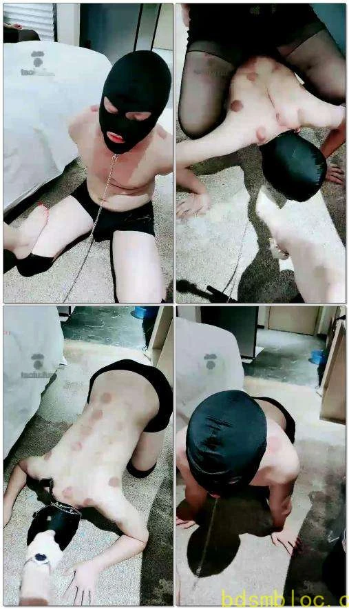 【丹丹S】特仑苏洗脚，捆手跪地用嘴伺候