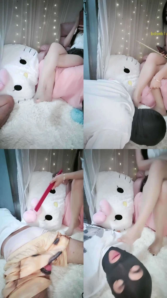 【柠檬】原味肉丝脚狂舔/骑狗背/藤条鞭打