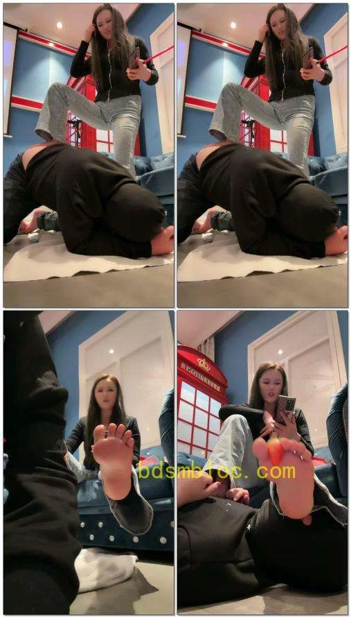 【高冷女王】调教独宠羞辱脚喂食