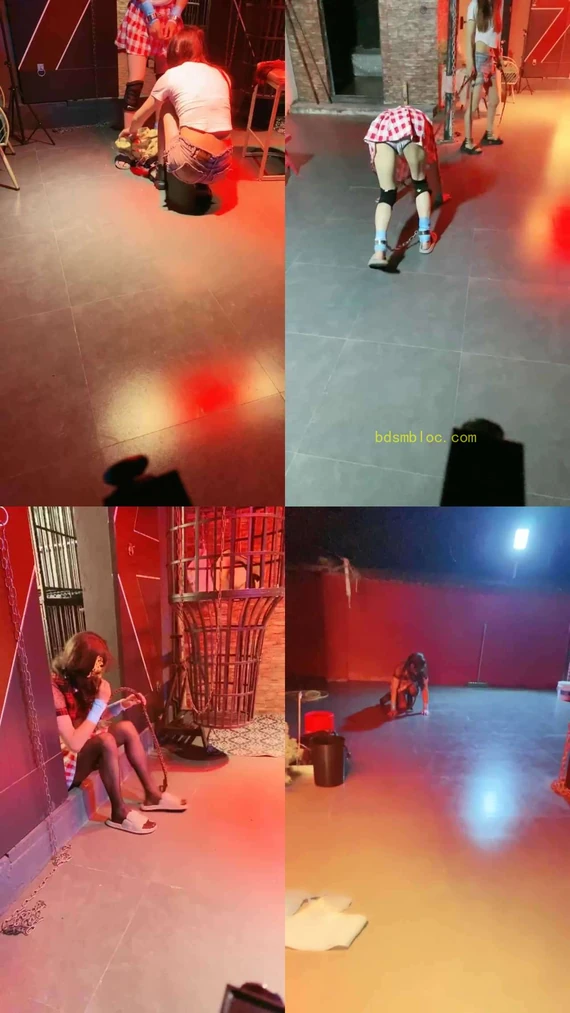 【圈养基地】强迫贱奴穿女装发骚