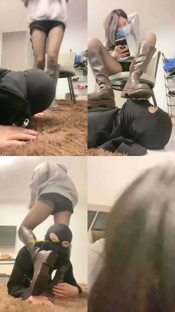 【甜一】长靴调教 舔脚