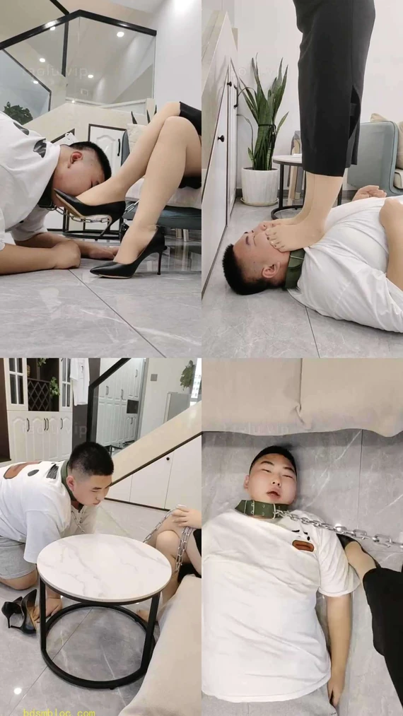 【辣姐】高跟肉丝全体重深喉小胖狗